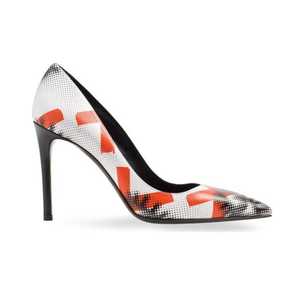 Prada Rare Graffiti Eye Pointy Toe Pumps Shoes in size EU 40 / US 10 - Picture 2 of 12